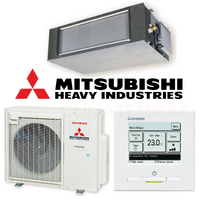 Mitsubishi Heavy (MHI) FDUA100AVNAWVH-RC-EXZ3A 10.0kW Ducted 1 Phase Air Conditioning System