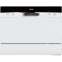 TECO Compact 6 Place Benchtop White Dishwasher TDW06WCM