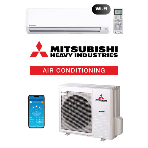 Mitsubishi Heavy (MHI) Bronte WiFi DXK33ZRA-WF1 9.5kW Wall Split Air Conditioning System