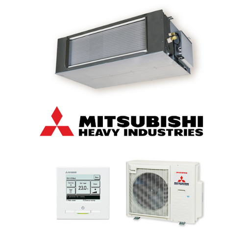 Mitsubishi Heavy (MHI) FDUA125AVNPWVH-RC-EXZ3A 12.1kW Ducted 1 Phase Air Conditioning System