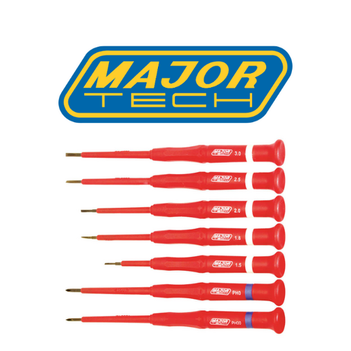 Major Tech KTKTSD07 7pce Screwdriver Set 1000V (1.5-3mm)