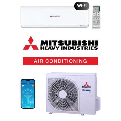 Mitsubishi Heavy (MHI) Avanti Plus Wi-Fi SRK50ZSXA-WF-Set 5.0kW Wall Split Air Conditioning System